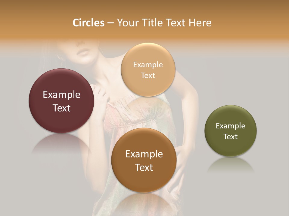 Graceful Sensuality Luxuriant PowerPoint Template