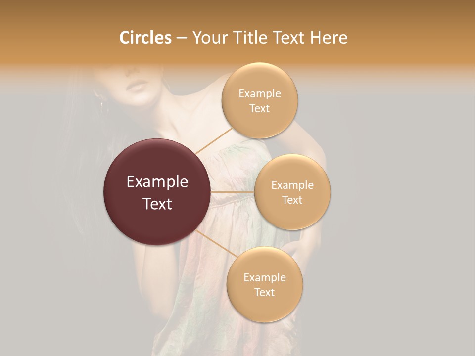 Graceful Sensuality Luxuriant PowerPoint Template