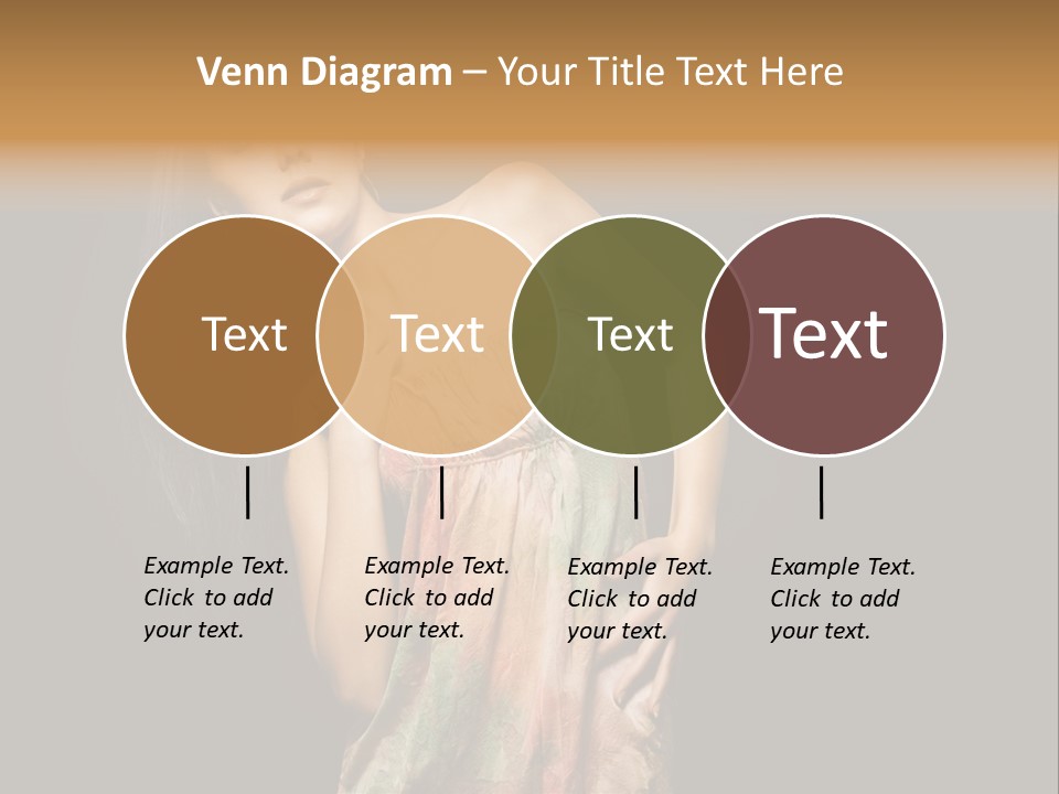 Graceful Sensuality Luxuriant PowerPoint Template