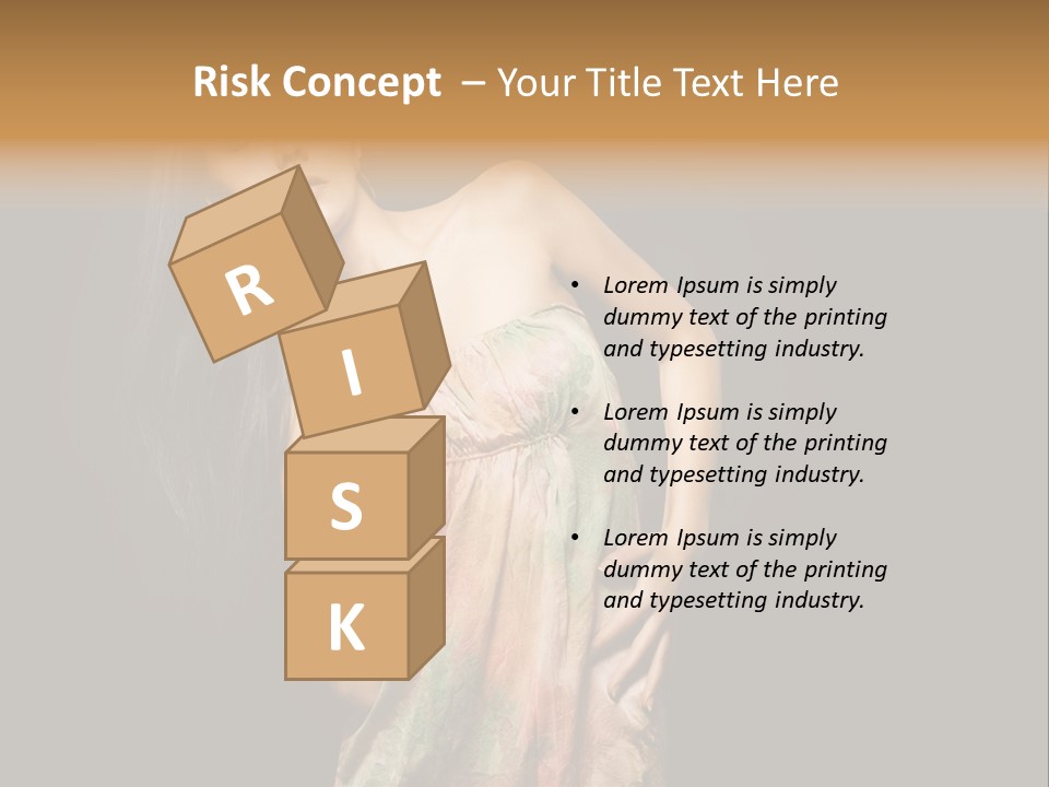 Graceful Sensuality Luxuriant PowerPoint Template