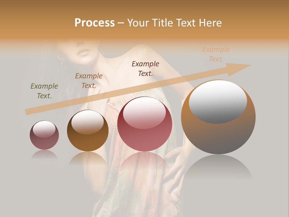 Graceful Sensuality Luxuriant PowerPoint Template