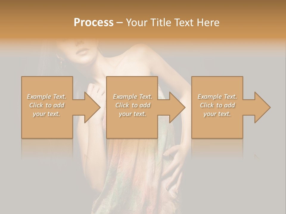 Graceful Sensuality Luxuriant PowerPoint Template