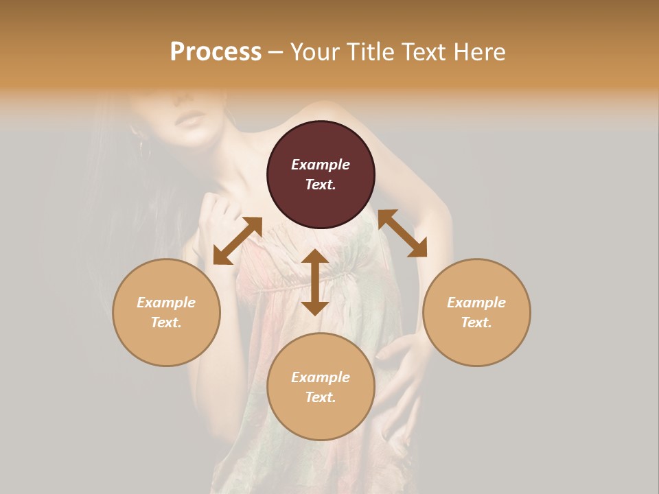 Graceful Sensuality Luxuriant PowerPoint Template