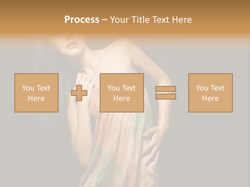Graceful Sensuality Luxuriant PowerPoint Template