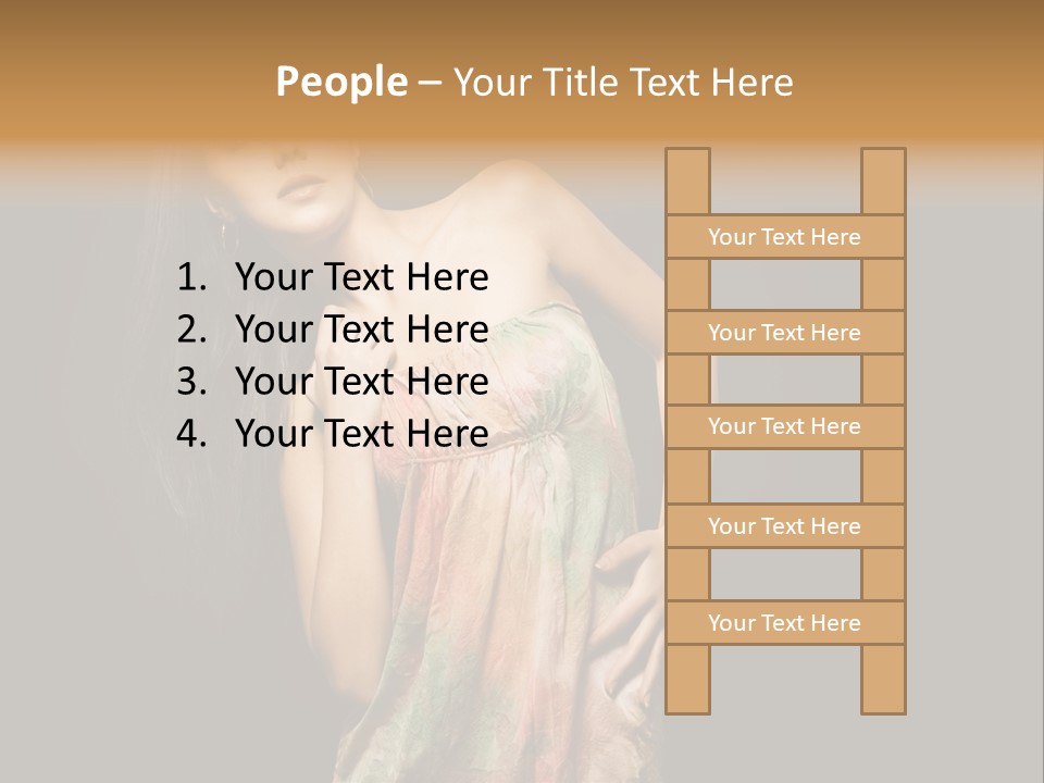 Graceful Sensuality Luxuriant PowerPoint Template