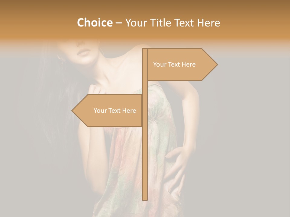 Graceful Sensuality Luxuriant PowerPoint Template