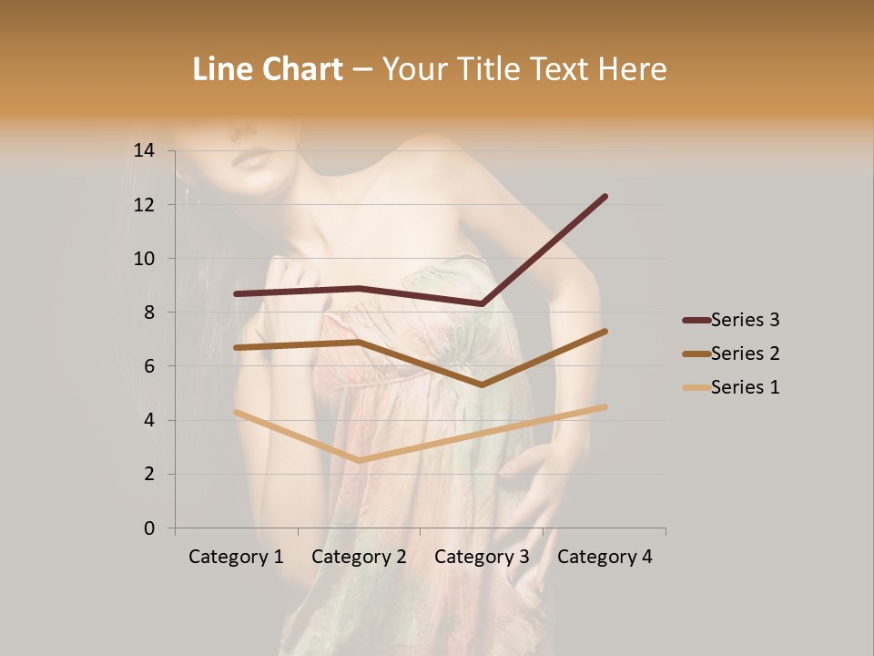 Graceful Sensuality Luxuriant PowerPoint Template