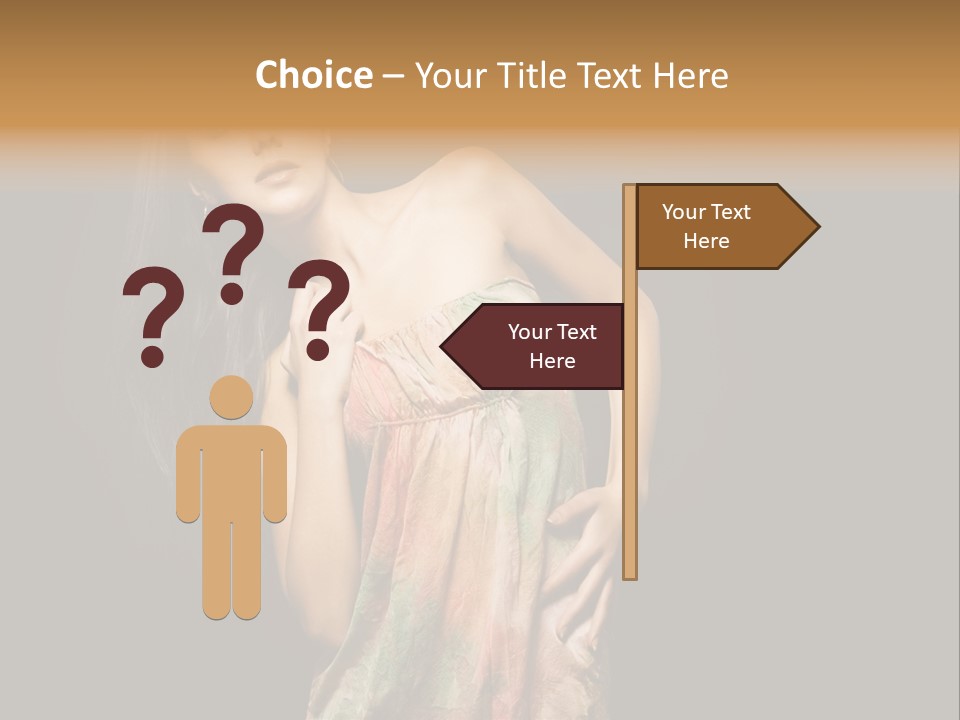 Graceful Sensuality Luxuriant PowerPoint Template