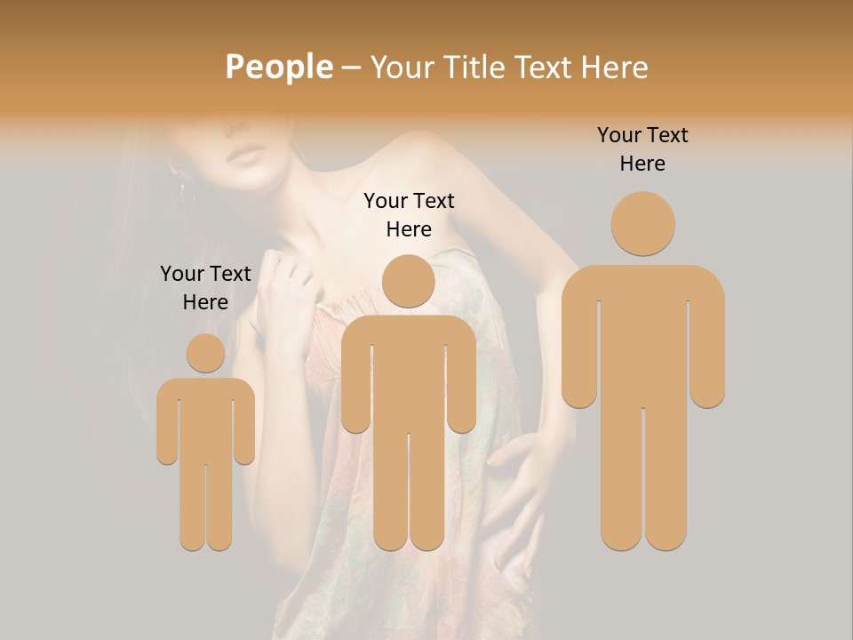 Graceful Sensuality Luxuriant PowerPoint Template