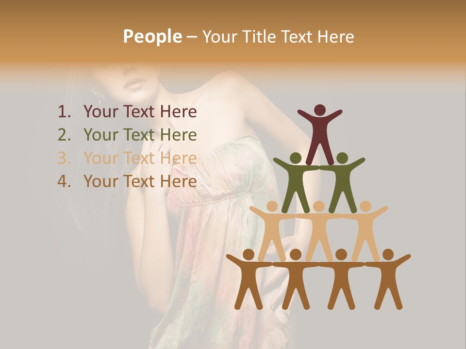 Graceful Sensuality Luxuriant PowerPoint Template