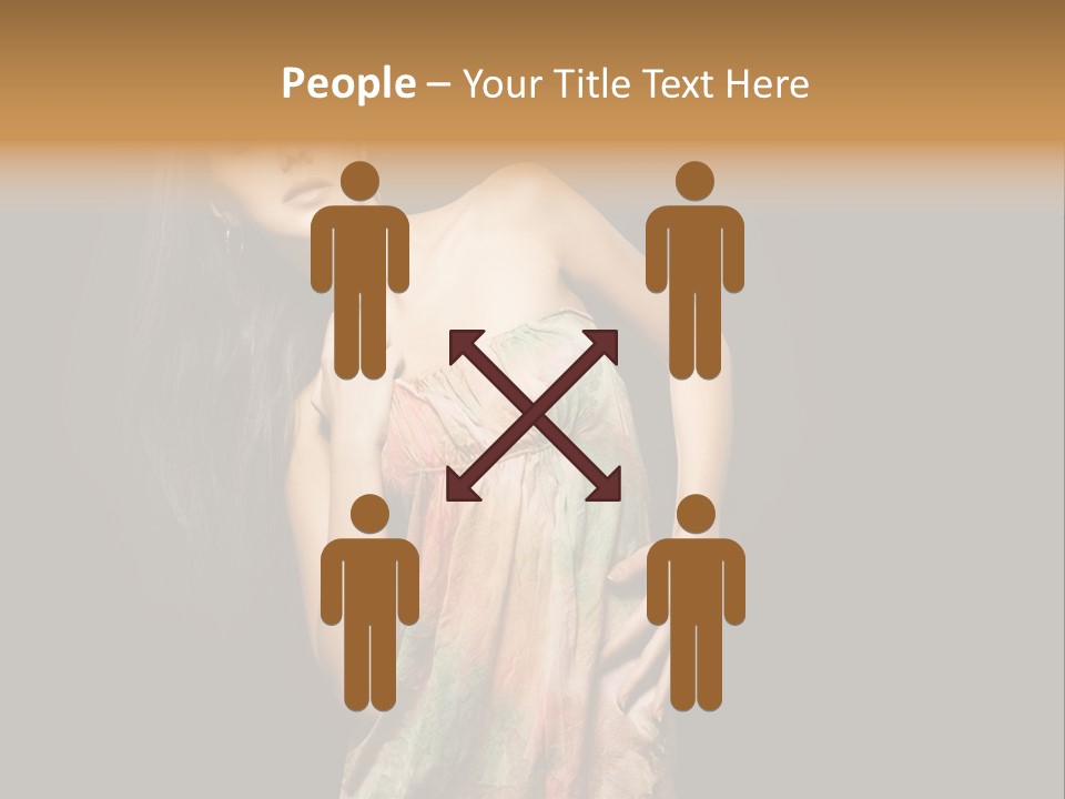 Graceful Sensuality Luxuriant PowerPoint Template