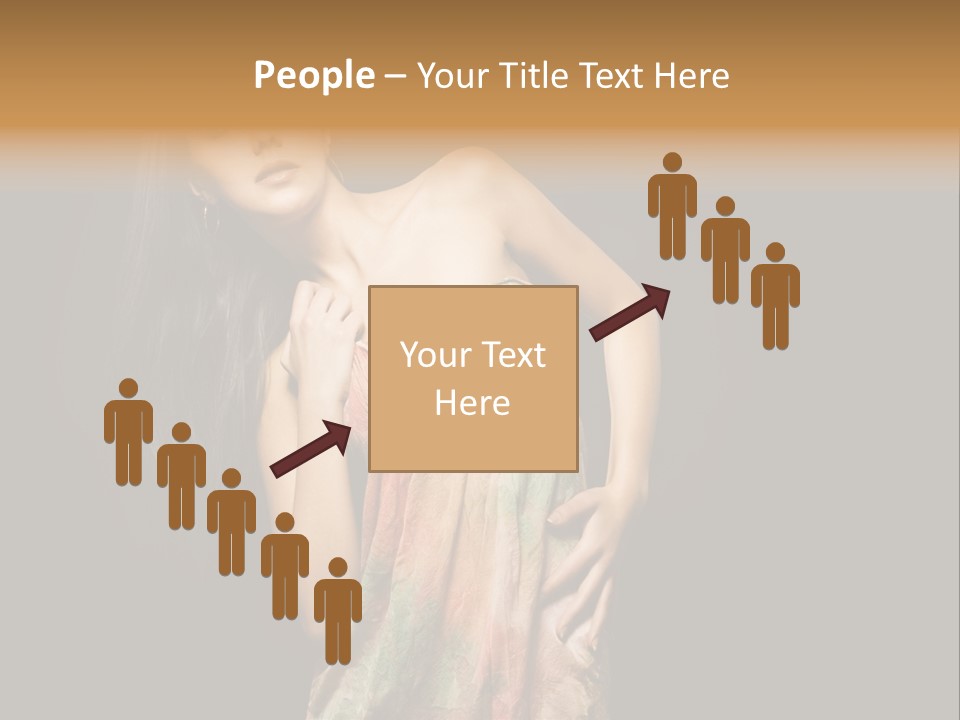 Graceful Sensuality Luxuriant PowerPoint Template