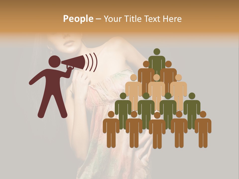 Graceful Sensuality Luxuriant PowerPoint Template