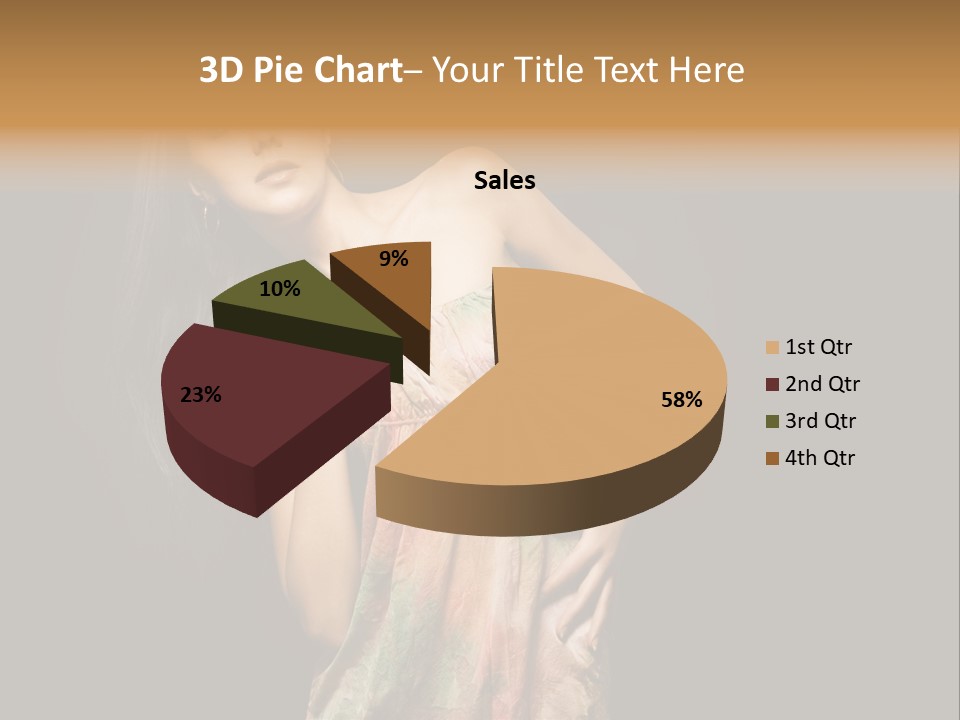 Graceful Sensuality Luxuriant PowerPoint Template