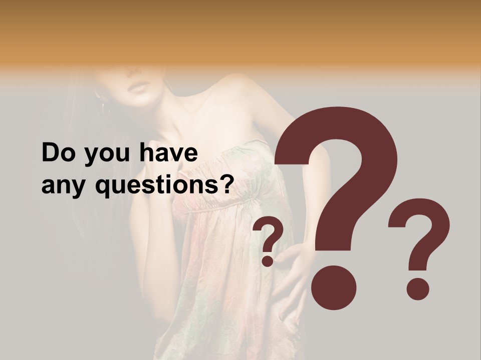 Graceful Sensuality Luxuriant PowerPoint Template