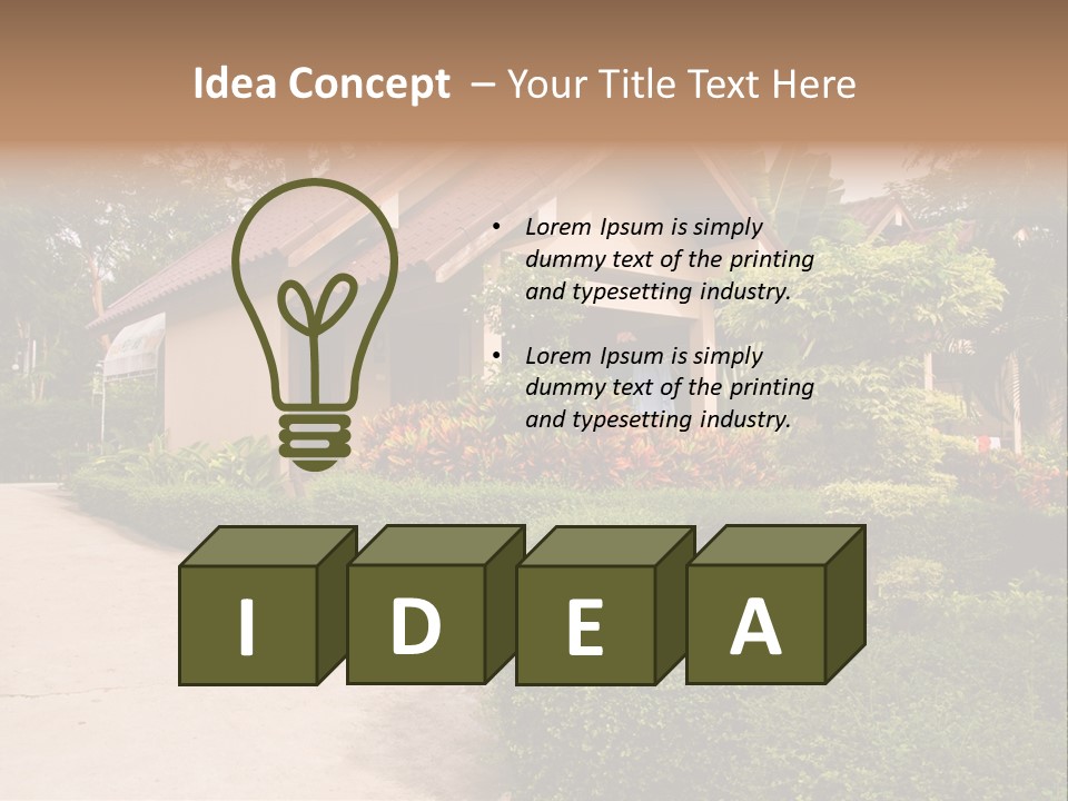 Home Gardens PowerPoint Template