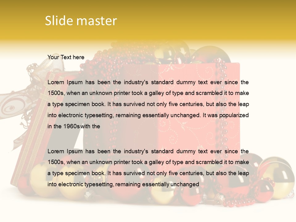 Festive December Shiny PowerPoint Template