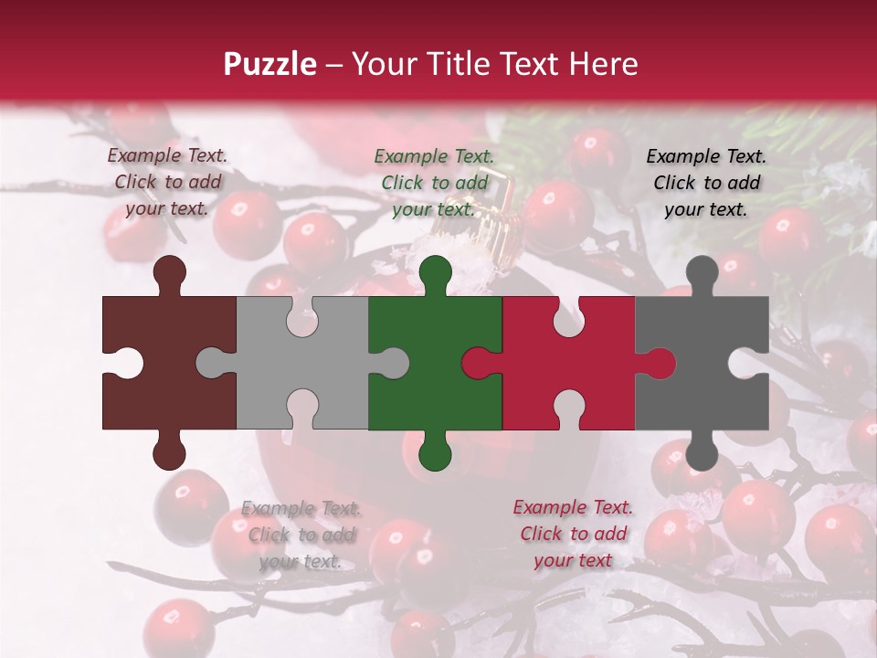 Flake Card Bright PowerPoint Template