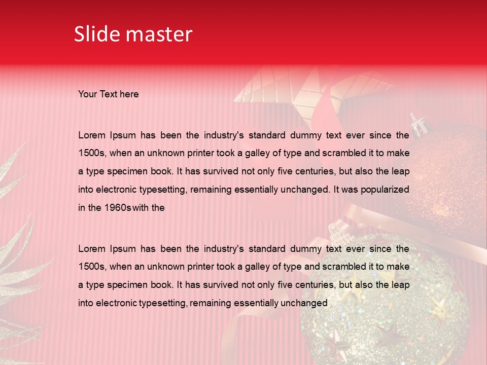 Star December Invitation PowerPoint Template