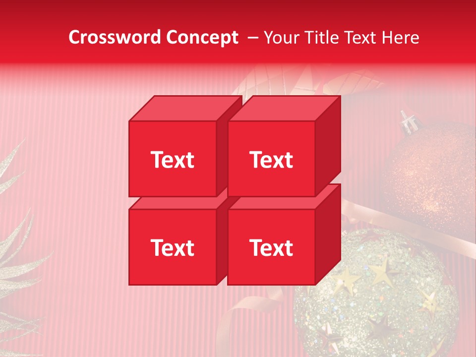 Star December Invitation PowerPoint Template
