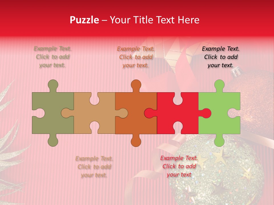 Star December Invitation PowerPoint Template