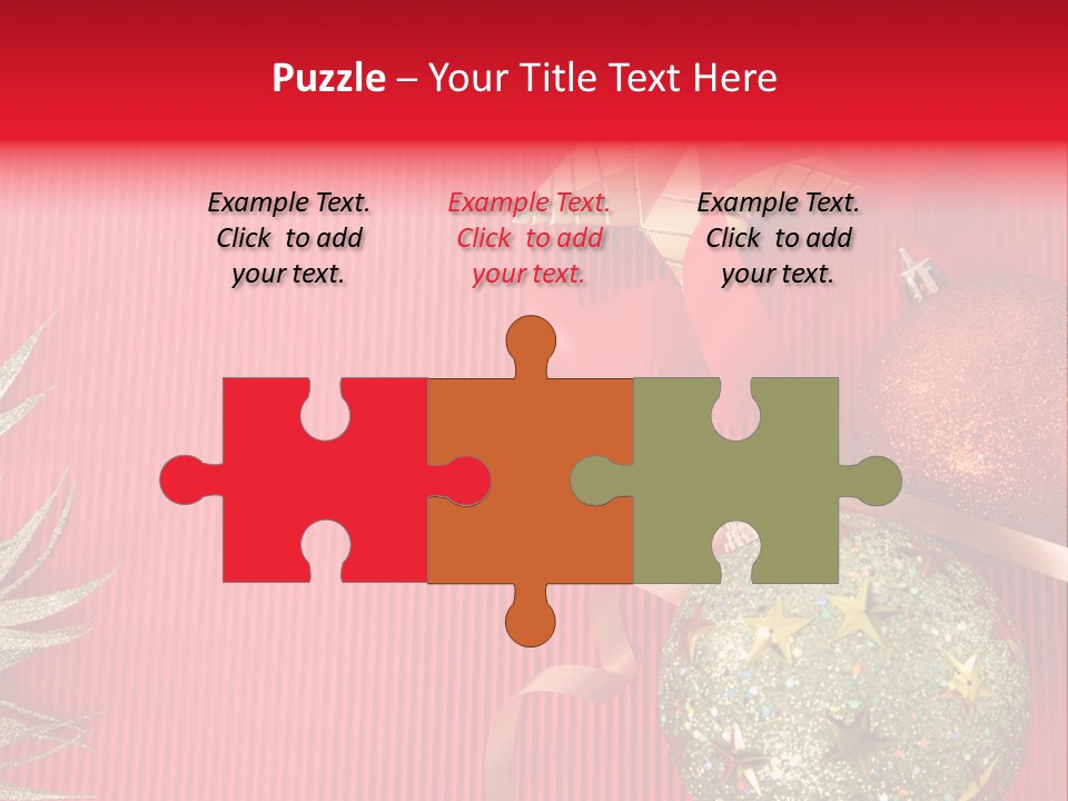 Star December Invitation PowerPoint Template