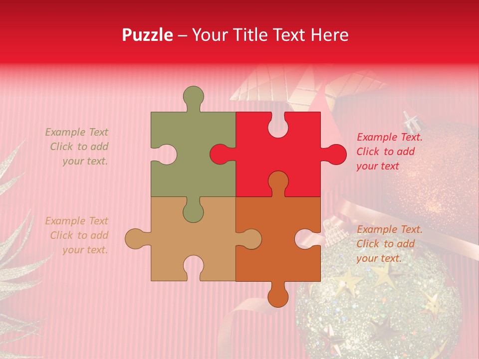 Star December Invitation PowerPoint Template