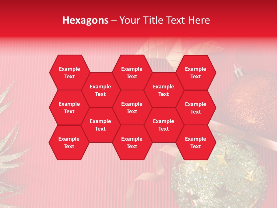 Star December Invitation PowerPoint Template