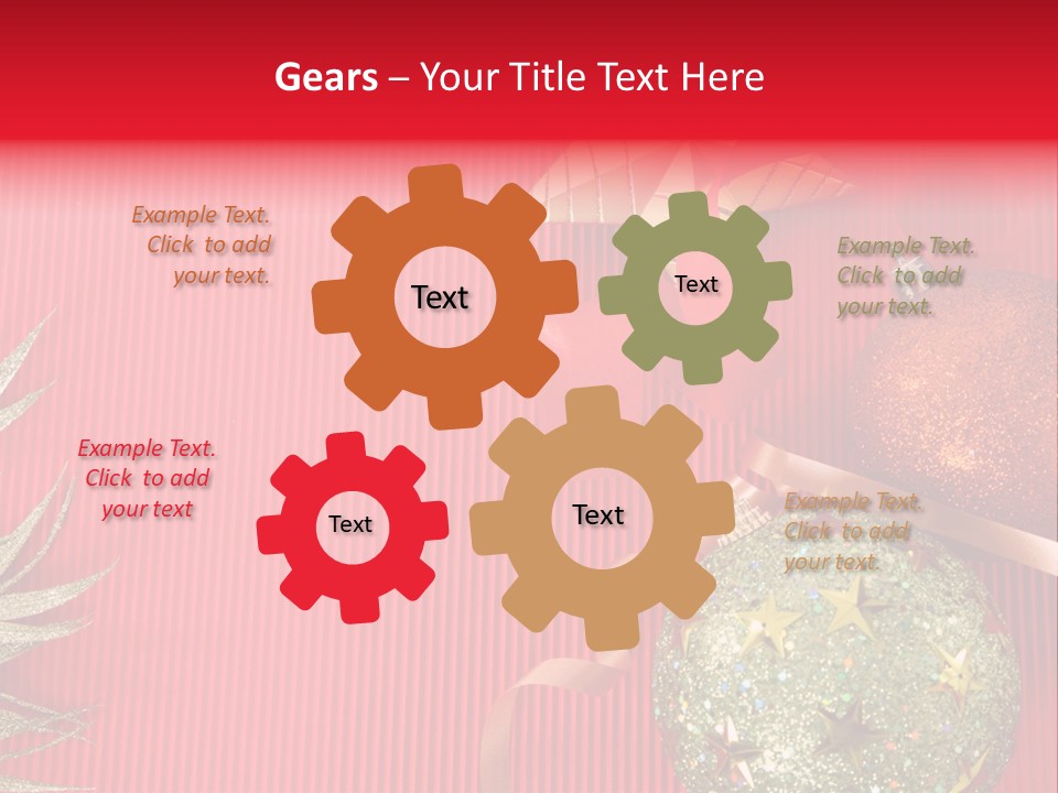 Star December Invitation PowerPoint Template