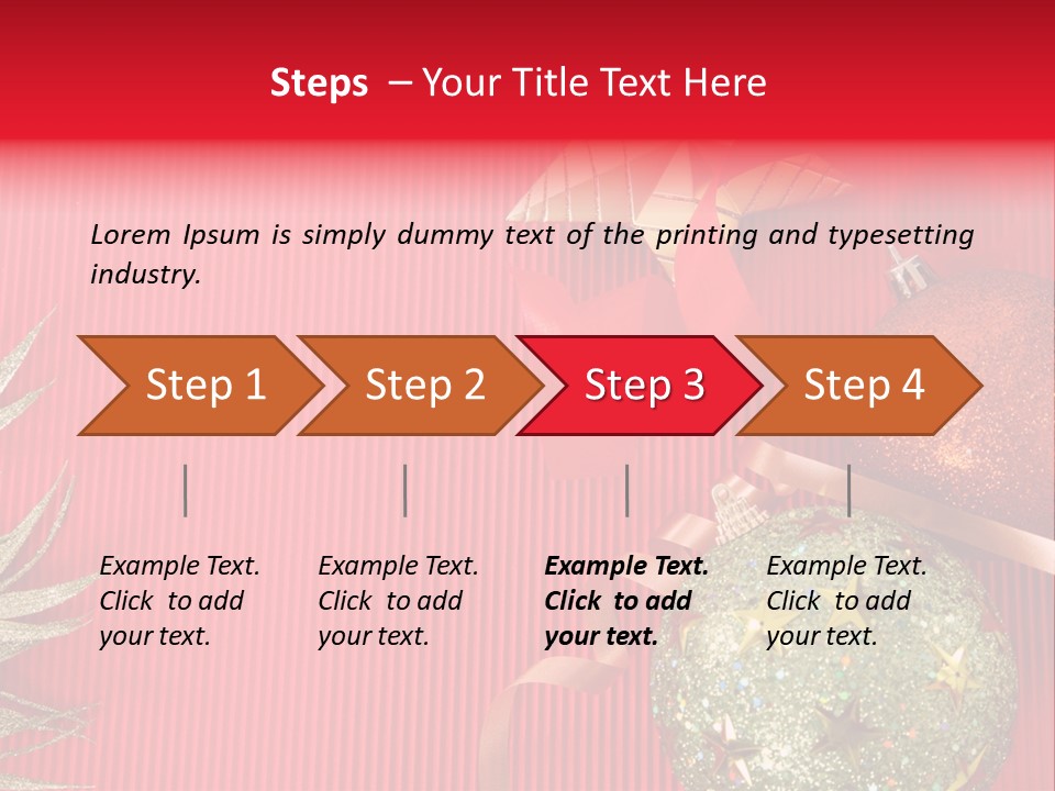 Star December Invitation PowerPoint Template