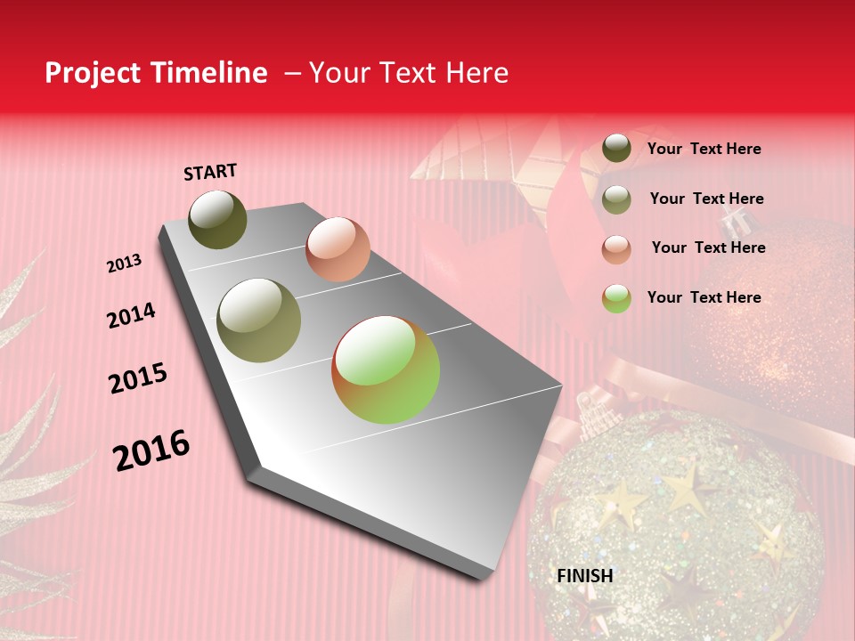 Star December Invitation PowerPoint Template