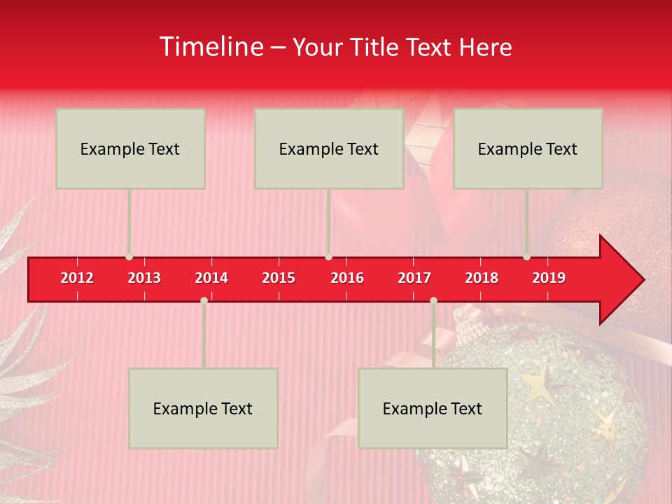 Star December Invitation PowerPoint Template