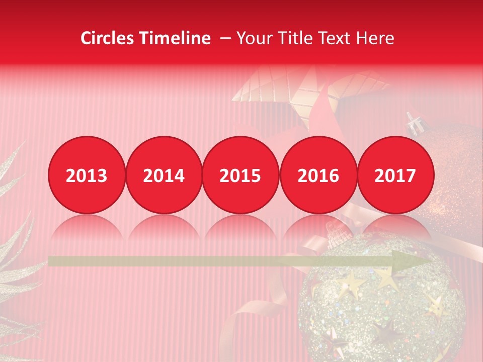 Star December Invitation PowerPoint Template