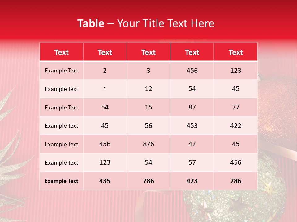 Star December Invitation PowerPoint Template