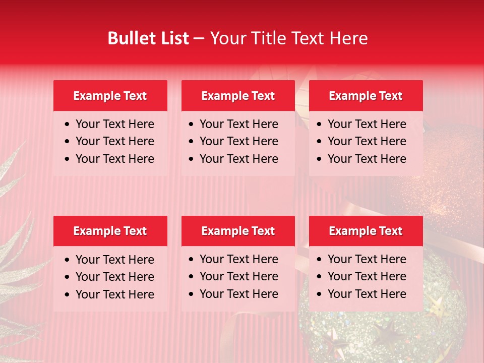 Star December Invitation PowerPoint Template