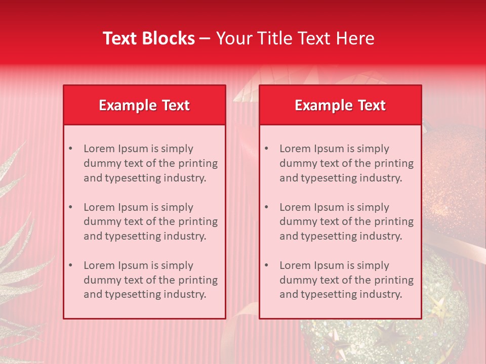 Star December Invitation PowerPoint Template