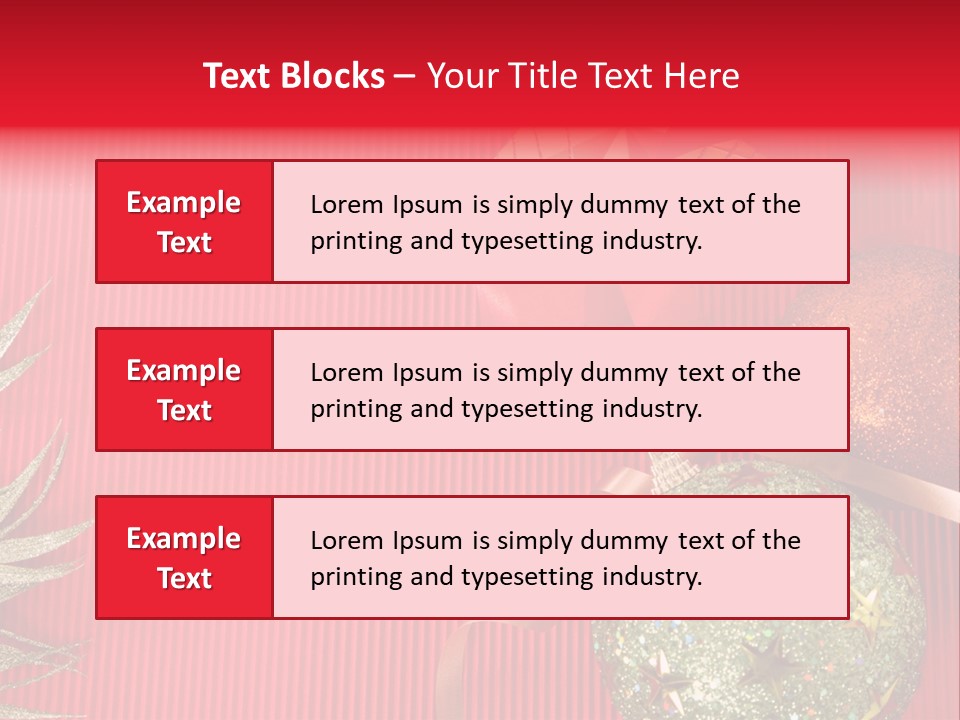 Star December Invitation PowerPoint Template