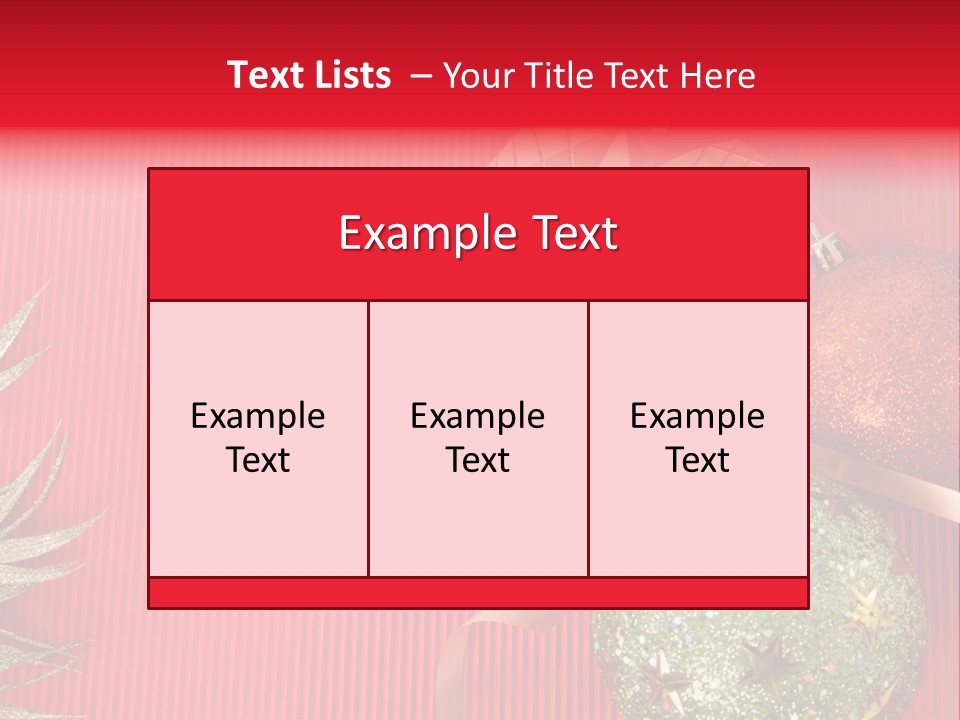 Star December Invitation PowerPoint Template