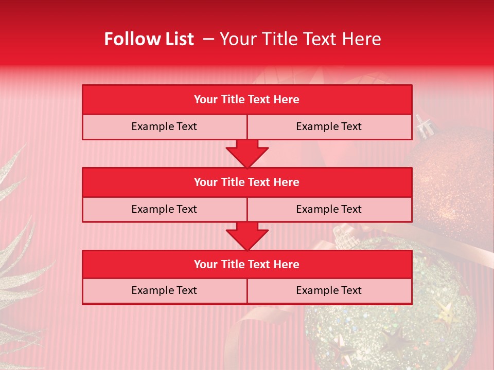 Star December Invitation PowerPoint Template