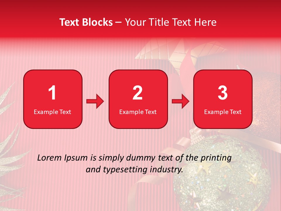 Star December Invitation PowerPoint Template
