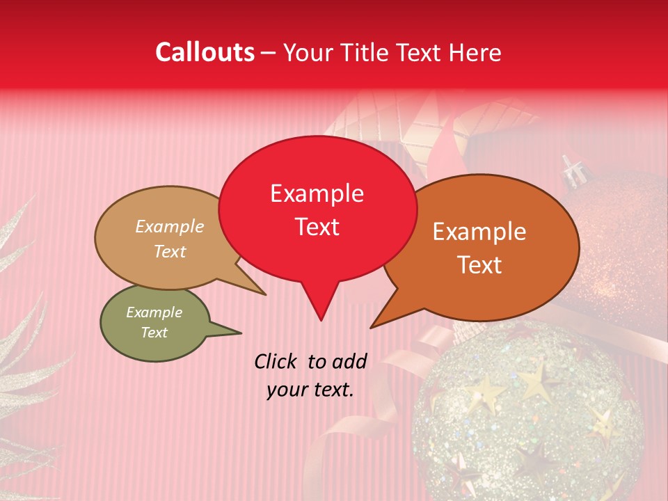 Star December Invitation PowerPoint Template