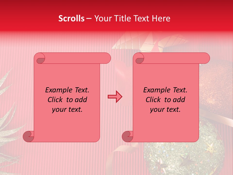 Star December Invitation PowerPoint Template