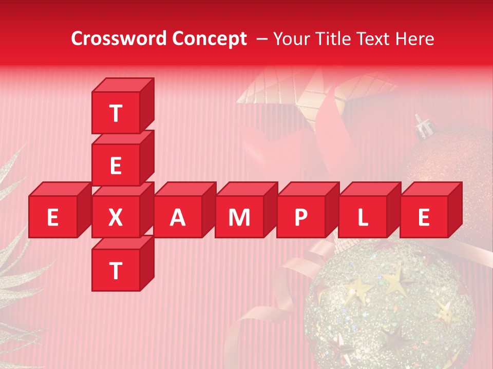 Star December Invitation PowerPoint Template