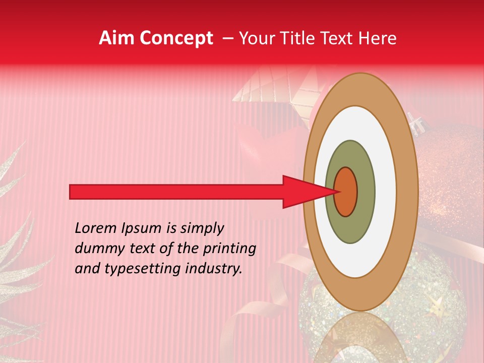 Star December Invitation PowerPoint Template