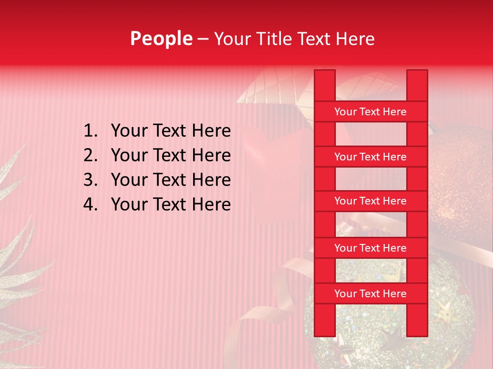 Star December Invitation PowerPoint Template