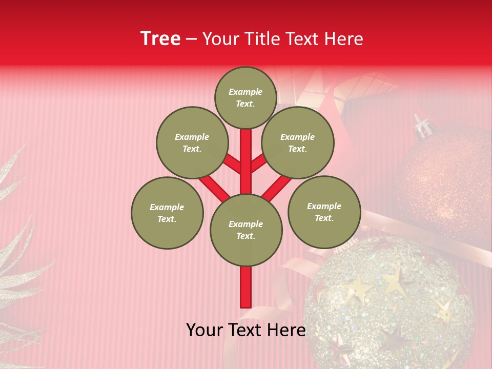 Star December Invitation PowerPoint Template