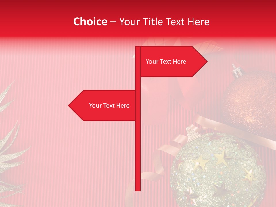 Star December Invitation PowerPoint Template