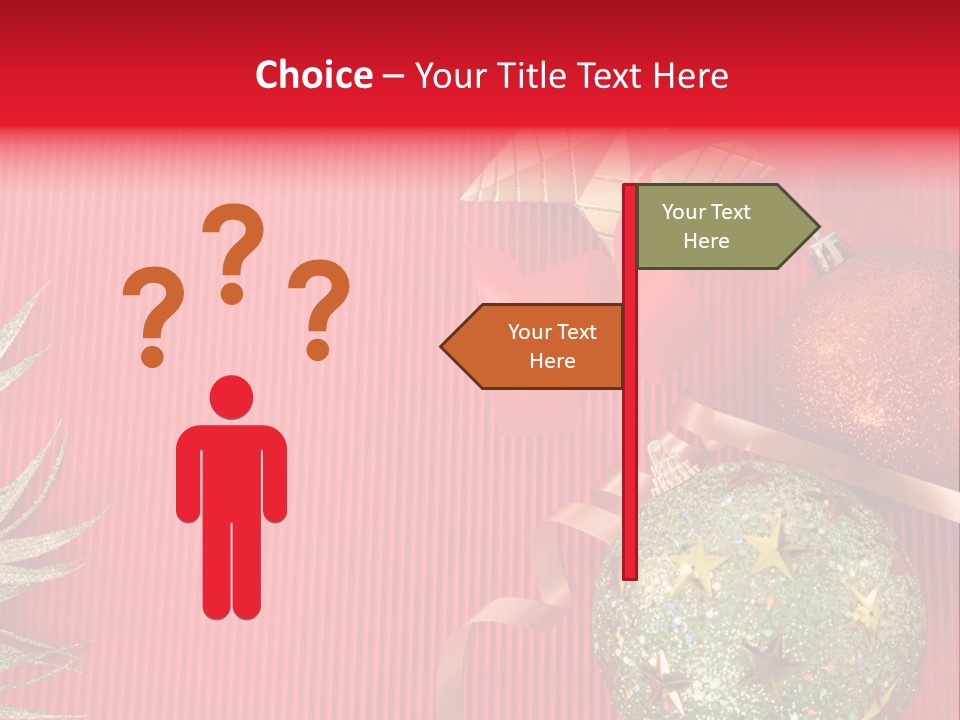 Star December Invitation PowerPoint Template