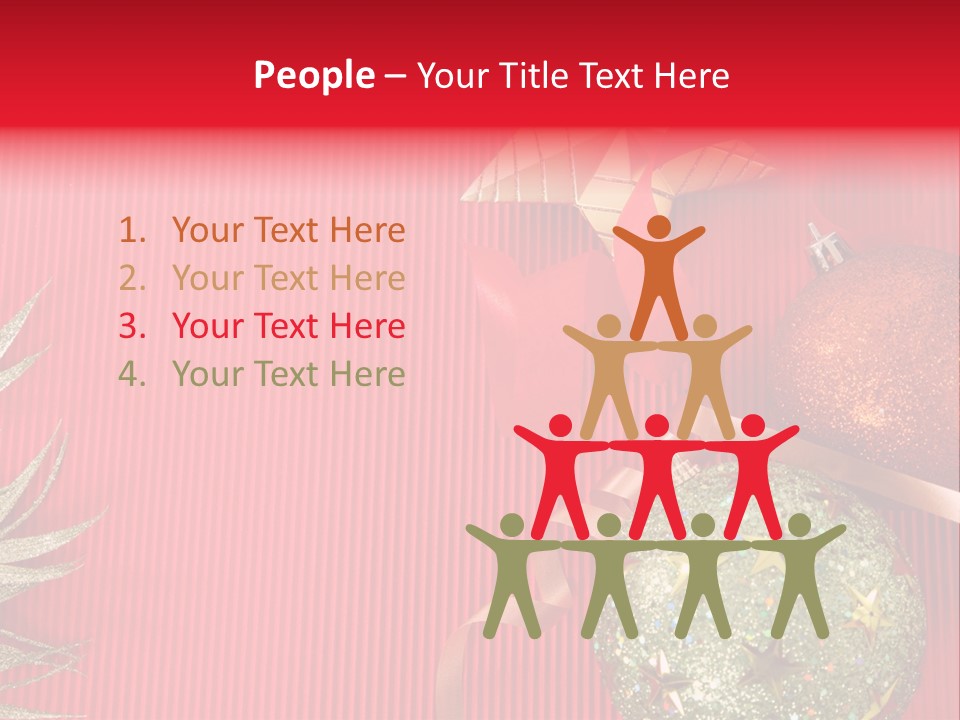 Star December Invitation PowerPoint Template