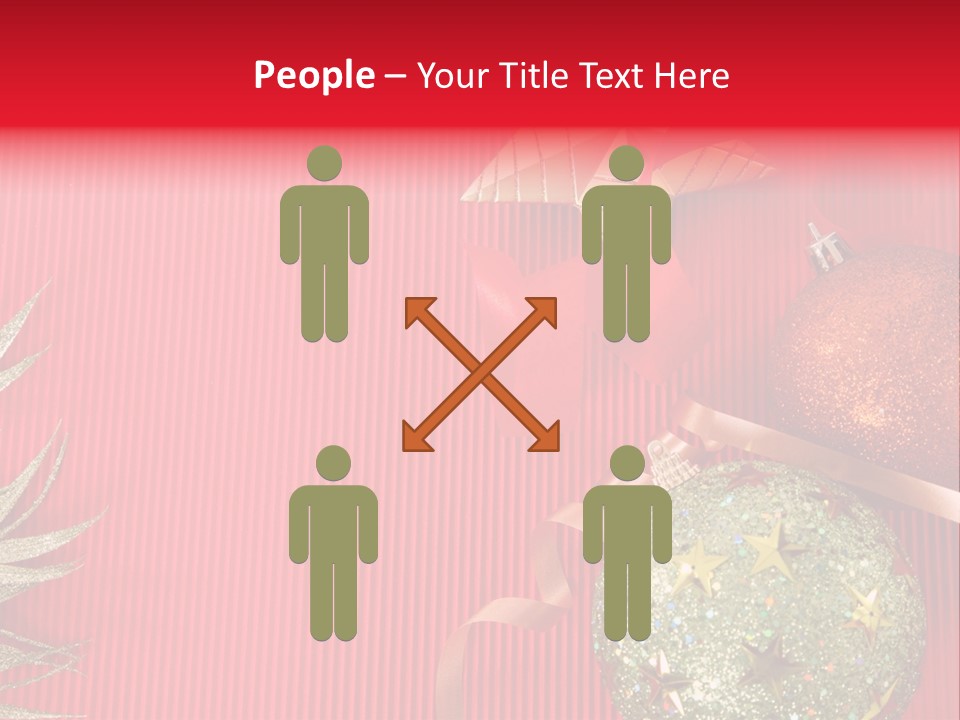 Star December Invitation PowerPoint Template